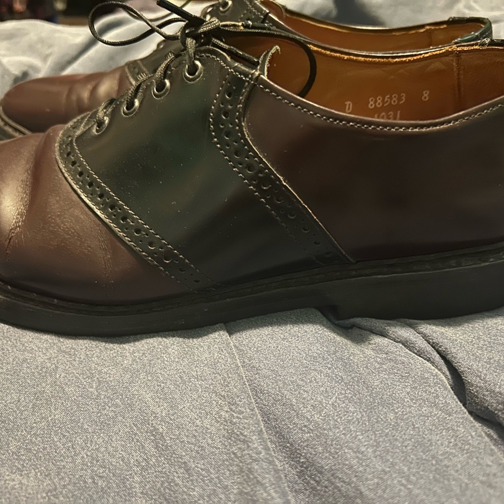 Allen Edmonds Black Leather Oxfords Classic Design size 10